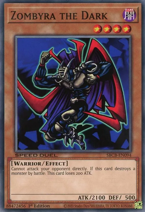Zombyra the Dark SBCB-EN094 Yu-Gi-Oh card from Speed Duel: Battle City Box