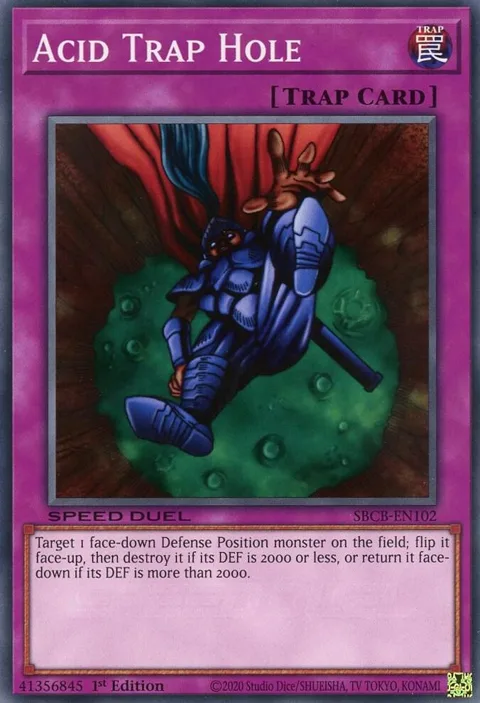 Acid Trap Hole SBCB-EN102 Yu-Gi-Oh card from Speed Duel: Battle City Box