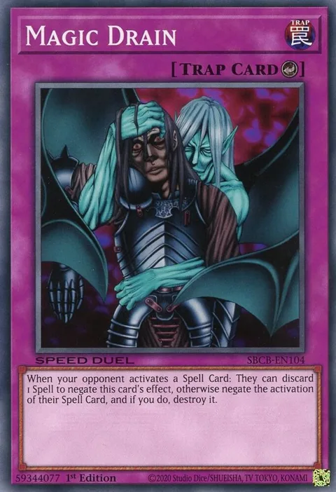Magic Drain SBCB-EN104 Yu-Gi-Oh card from Speed Duel: Battle City Box