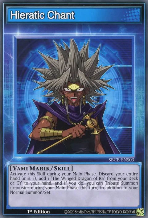 Hieratic Chant SBCB-ENS03 Yu-Gi-Oh card from Speed Duel: Battle City Box