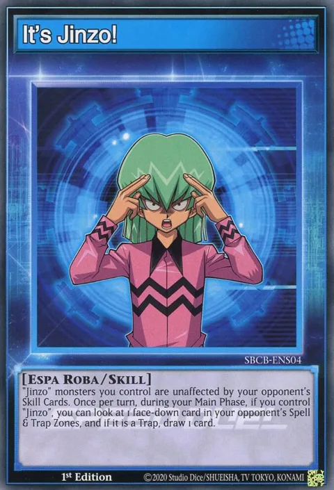 It's Jinzo! SBCB-ENS04 Yu-Gi-Oh card from Speed Duel: Battle City Box