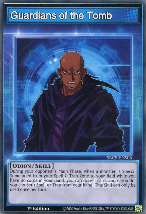 Guardians of the Tomb SBCB-ENS06 Yu-Gi-Oh card from Speed Duel: Battle City Box