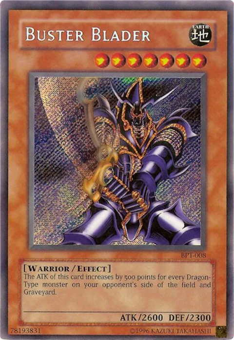 Buster Blader BPT-008 Yu-Gi-Oh card from 2003 Collectors Tin