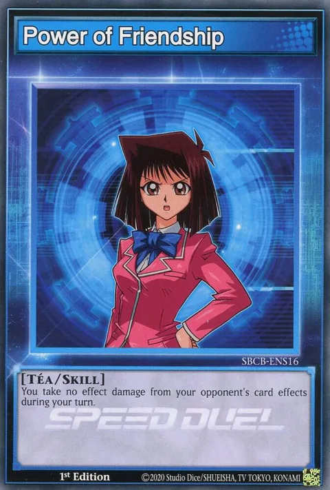 Power of Friendship SBCB-ENS16 Yu-Gi-Oh card from Speed Duel: Battle City Box