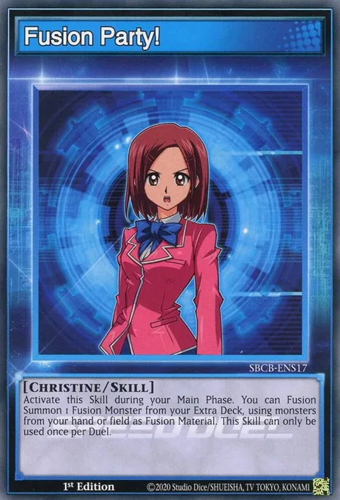 Fusion Party! SBCB-ENS17 Yu-Gi-Oh card from Speed Duel: Battle City Box