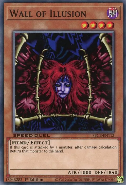 Wall of Illusion SBCB-EN113 Yu-Gi-Oh card from Speed Duel: Battle City Box