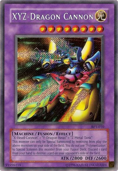 XYZ-Dragon Cannon BPT-010 Yu-Gi-Oh card from 2003 Collectors Tin