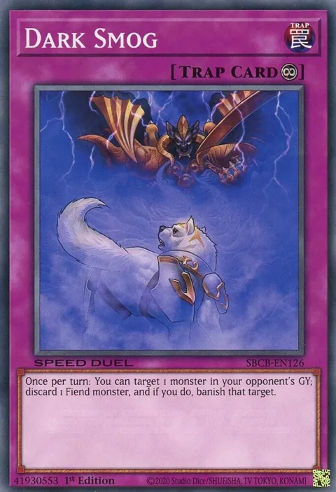 Dark Smog SBCB-EN126 Yu-Gi-Oh card from Speed Duel: Battle City Box