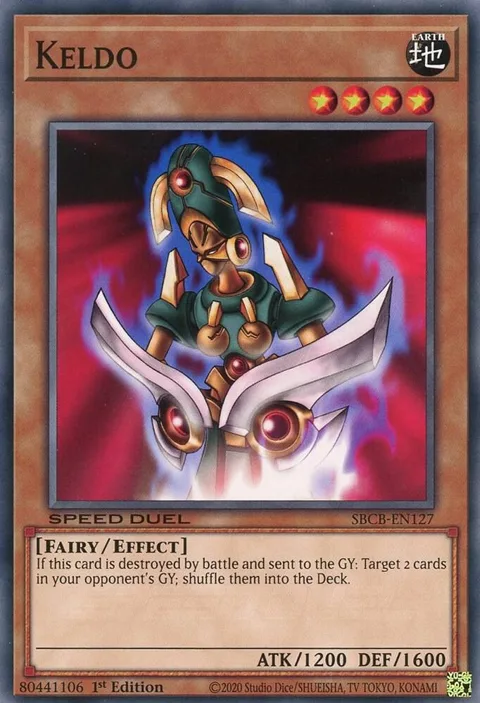 Keldo SBCB-EN127 Yu-Gi-Oh card from Speed Duel: Battle City Box
