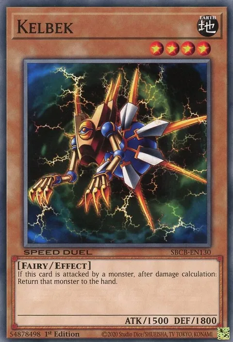 Kelbek SBCB-EN130 Yu-Gi-Oh card from Speed Duel: Battle City Box