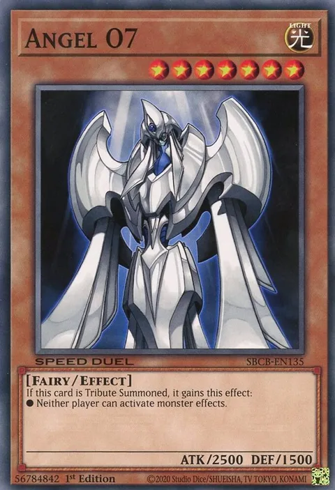 Angel O7 SBCB-EN135 Yu-Gi-Oh card from Speed Duel: Battle City Box