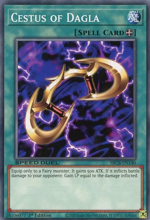 Cestus of Dagla SBCB-EN140 Yu-Gi-Oh card from Speed Duel: Battle City Box