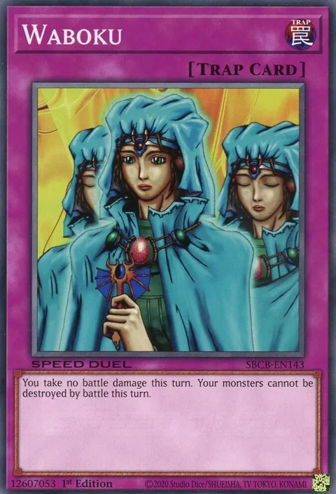Waboku SBCB-EN143 Yu-Gi-Oh card from Speed Duel: Battle City Box