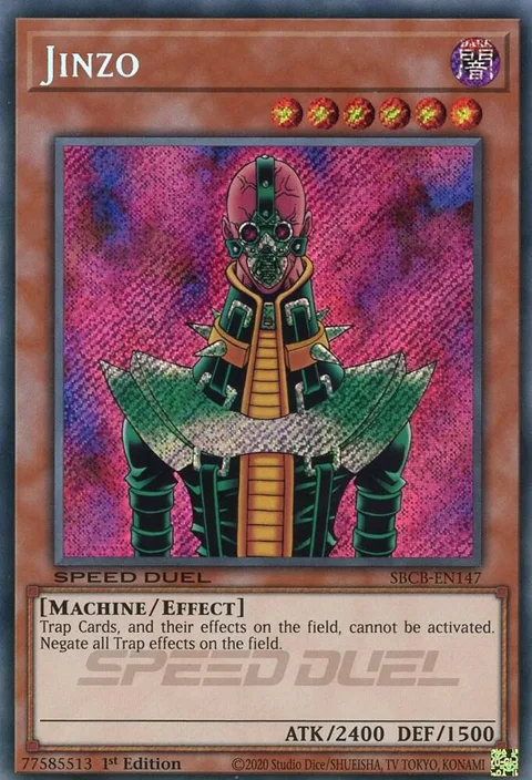 Jinzo Secret SBCB-EN147 Yu-Gi-Oh card from Speed Duel: Battle City Box