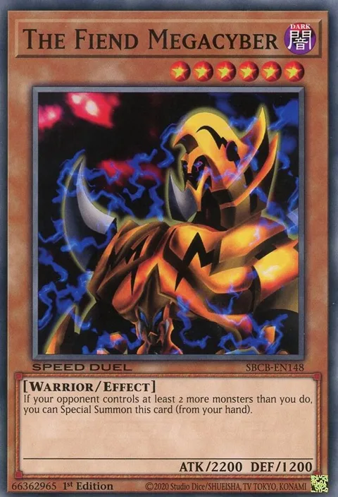 The Fiend Megacyber SBCB-EN148 Yu-Gi-Oh card from Speed Duel: Battle City Box
