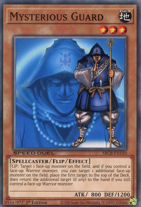 Mysterious Guard SBCB-EN150 Yu-Gi-Oh card from Speed Duel: Battle City Box