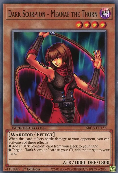 Dark Scorpion - Meanae the Thorn SBCB-EN156 Yu-Gi-Oh card from Speed Duel: Battle City Box