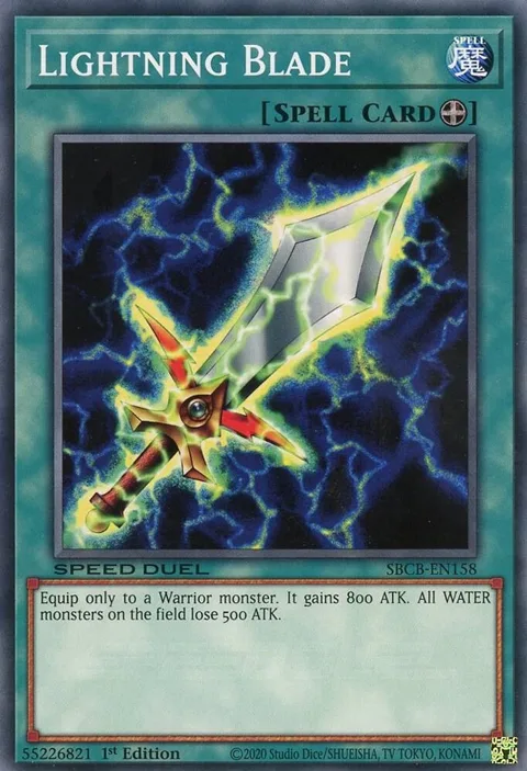Lightning Blade SBCB-EN158 Yu-Gi-Oh card from Speed Duel: Battle City Box