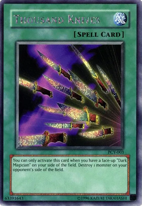 Thousand Knives PCY-003 Yu-Gi-Oh card from Power of Chaos: Yugi the Destiny