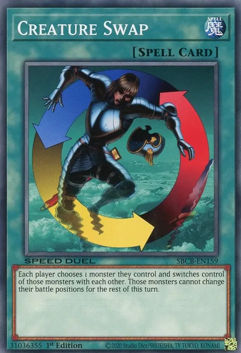Creature Swap SBCB-EN159 Yu-Gi-Oh card from Speed Duel: Battle City Box