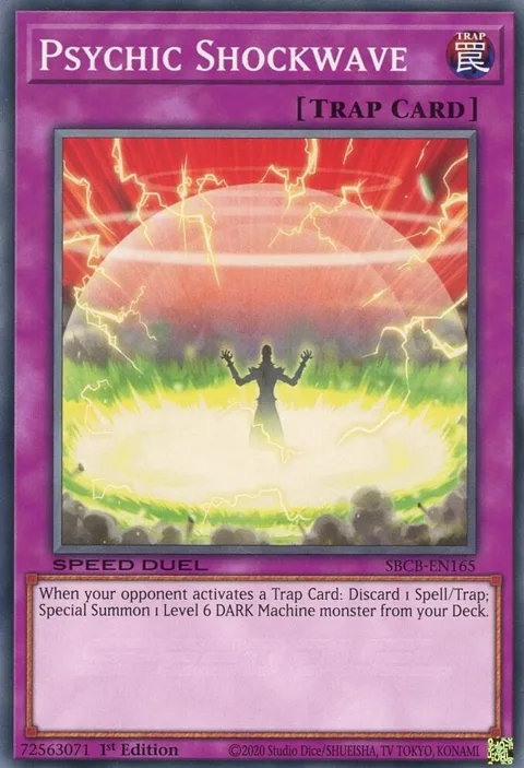 Psychic Shockwave SBCB-EN165 Yu-Gi-Oh card from Speed Duel: Battle City Box