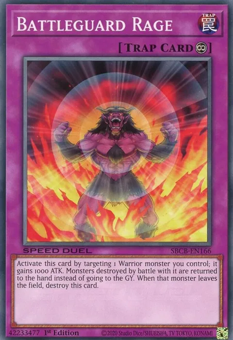 Battleguard Rage SBCB-EN166 Yu-Gi-Oh card from Speed Duel: Battle City Box