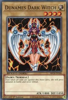 Dunames Dark Witch SBCB-EN168 Yu-Gi-Oh card from Speed Duel: Battle City Box