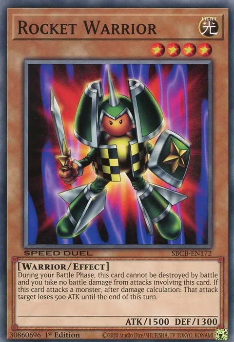 Rocket Warrior SBCB-EN172 Yu-Gi-Oh card from Speed Duel: Battle City Box