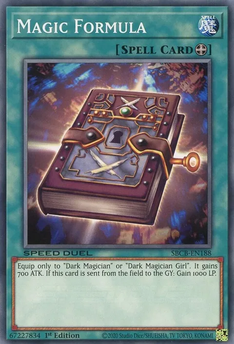 Magic Formula SBCB-EN188 Yu-Gi-Oh card from Speed Duel: Battle City Box