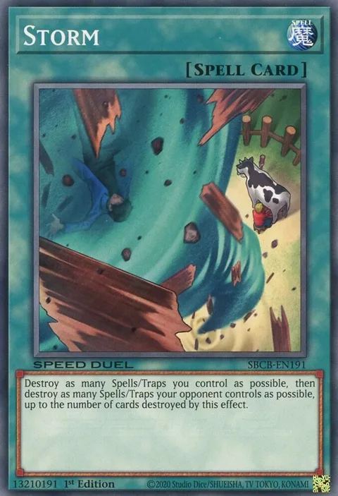 Storm SBCB-EN191 Yu-Gi-Oh card from Speed Duel: Battle City Box