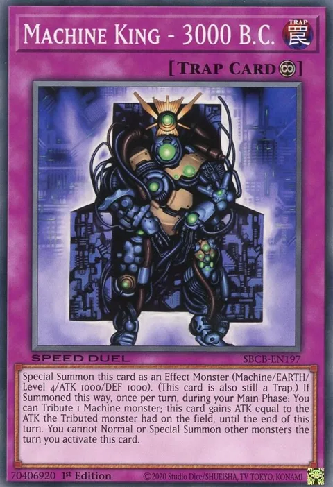 Machine King - 3000 B.C. SBCB-EN197 Yu-Gi-Oh card from Speed Duel: Battle City Box