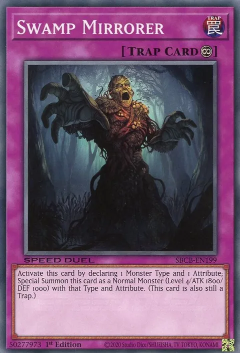 Swamp Mirrorer SBCB-EN199 Yu-Gi-Oh card from Speed Duel: Battle City Box