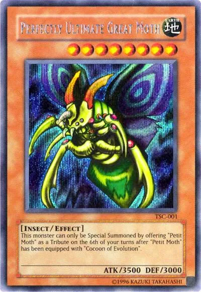 Perfectly Ultimate Great Moth The Sacred Cards TSC-001 Yu-Gi-Oh card from Yu-Gi-Oh! Video Game Promotional Cards
