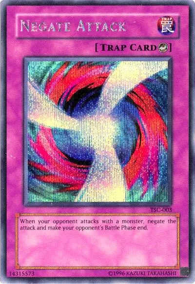 Negate Attack The Sacred Cards TSC-003 Yu-Gi-Oh card from Yu-Gi-Oh! Video Game Promotional Cards