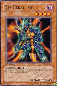 Des Feral Imp DCR-014 1st Edition Yu-Gi-Oh card from Dark Crisis