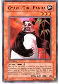 Gyaku-Gire Panda DCR-021 Unlimited Yu-Gi-Oh card from Dark Crisis