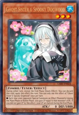 Ghost Sister & Spooky Dogwood LART-EN024 Yu-Gi-Oh card from The Lost Art Promotion