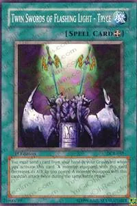 Twin Swords of Flashing Light - Tryce DCR-037 1st Edition Yu-Gi-Oh card from Dark Crisis