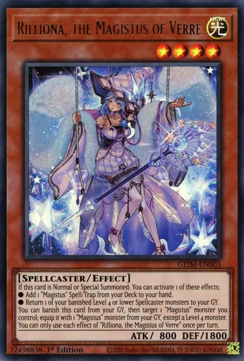 Rilliona, the Magistus of Verre GEIM-EN003 Yu-Gi-Oh card from Genesis Impact