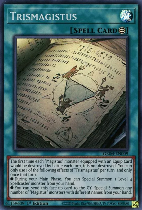 Trismagistus GEIM-EN009 Yu-Gi-Oh card from Genesis Impact