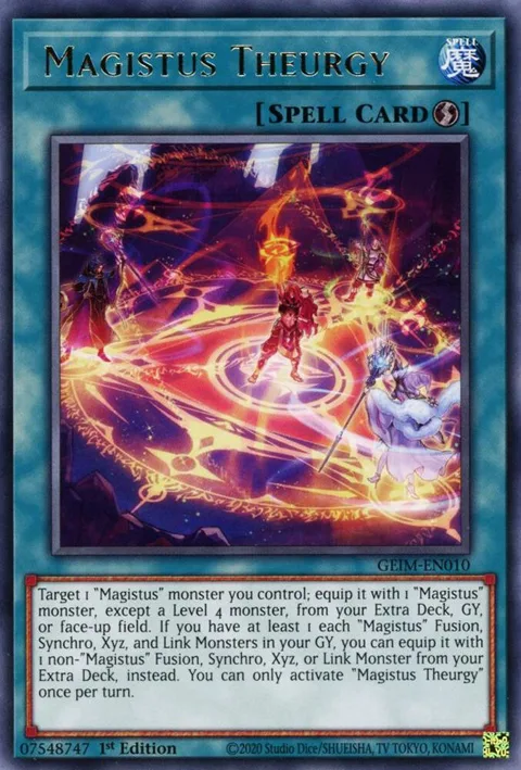 Magistus Theurgy GEIM-EN010 Yu-Gi-Oh card from Genesis Impact