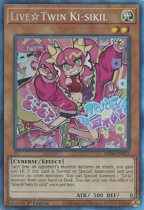 Live Twin Ki-sikil Collector's Rare GEIM-EN013 Yu-Gi-Oh card from Genesis Impact