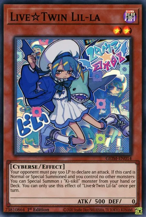 Live Twin Lil-la GEIM-EN014 Yu-Gi-Oh card from Genesis Impact