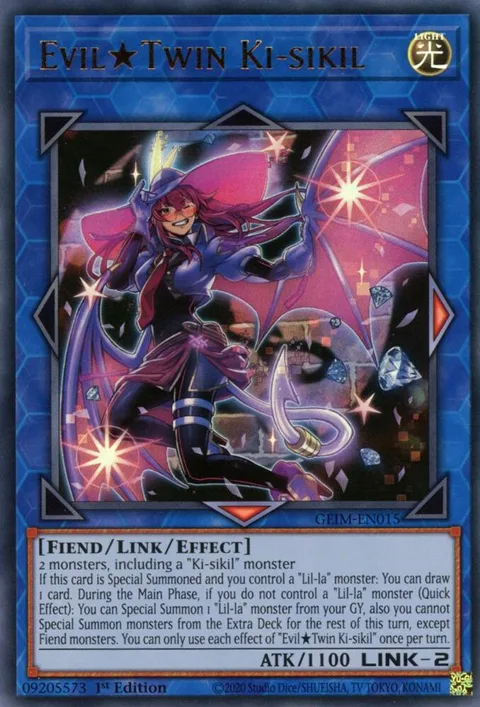 Evil Twin Ki-sikil GEIM-EN015 Yu-Gi-Oh card from Genesis Impact