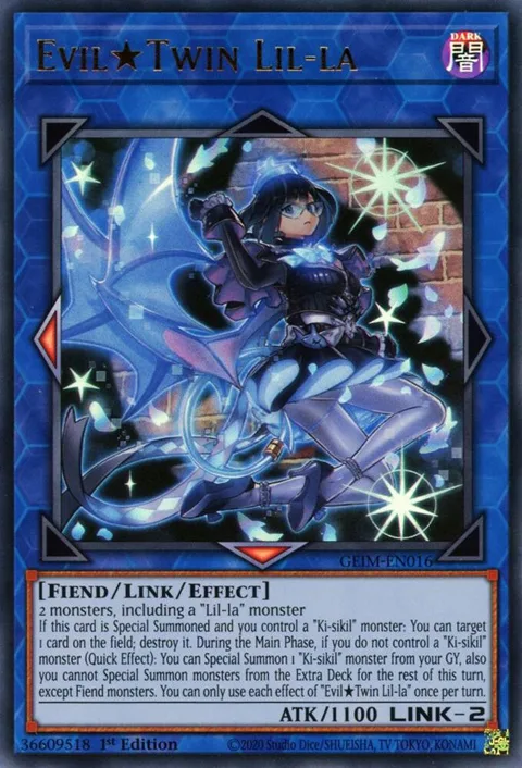 Evil Twin Lil-la GEIM-EN016 Yu-Gi-Oh card from Genesis Impact