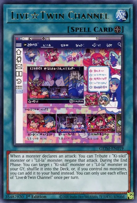 Live Twin Channel GEIM-EN019 Yu-Gi-Oh card from Genesis Impact