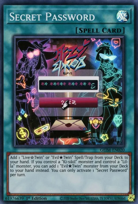 Secret Password GEIM-EN020 Yu-Gi-Oh card from Genesis Impact