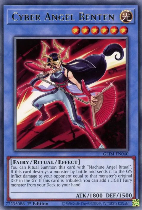 Cyber Angel Benten GEIM-EN040 Yu-Gi-Oh card from Genesis Impact
