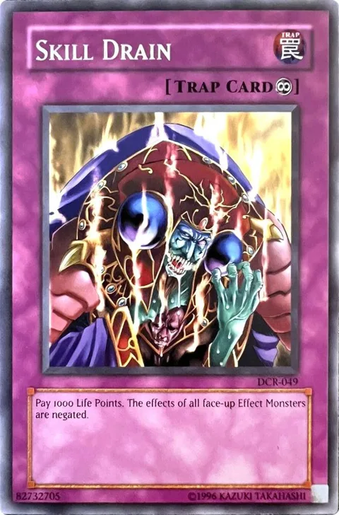 Skill Drain DCR-049 Yu-Gi-Oh card from Dark Crisis