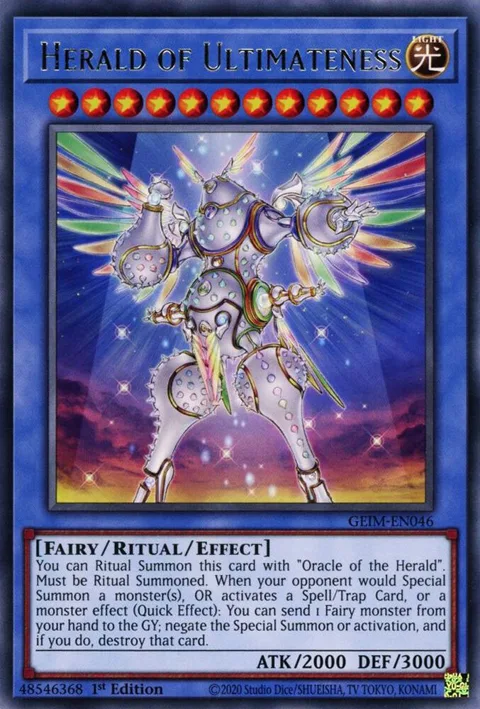 Herald of Ultimateness GEIM-EN046 Yu-Gi-Oh card from Genesis Impact